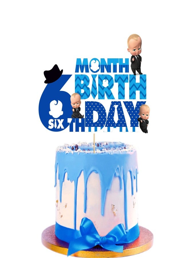 Zyozique Boss Baby Month Cake Topper (6th Month) - Image 1